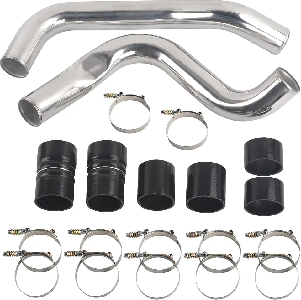 3 Inch Aluminum Intercooler Pipe Boot & Clamp Kit, Sliver