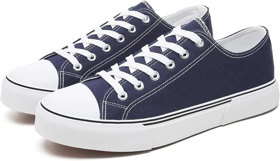 yageyan Men Canvas Low top Shoes Classic Casual Sneakers Mens Fashion Shoes
