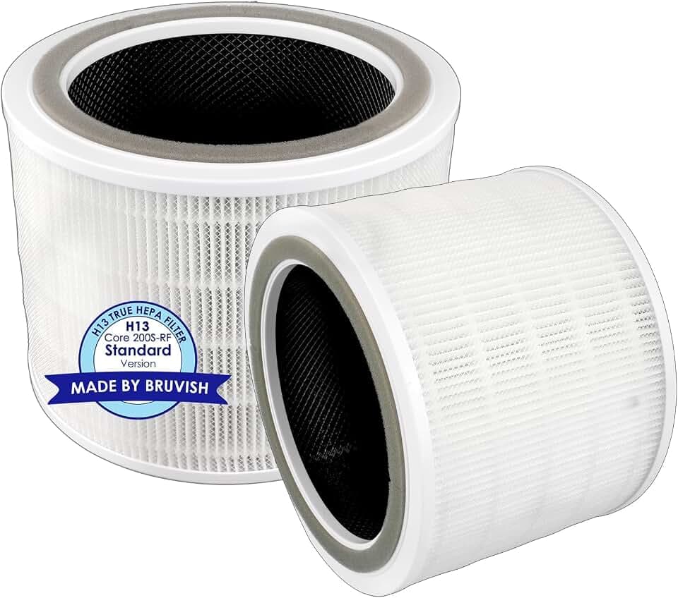 (2 Stück) Core 200S Ersatz HEPA filter für LEVOIT Core 200S Smart WiFi Luftreiniger, Core 200S H13 True Hepa Filter, 3-in-1 Aktivkohlefilter HEPA, im Vergleich zu Teil # Core 200S-RF