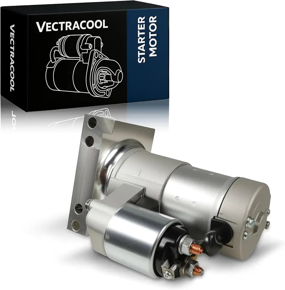 19695 Starter Motor Compatible with Chevrolet Astro Base V6 4.3L 1985-2002, Astro CL V6 4.3L 1985-1995, Astro CS, Astro LT, Bel Air Base, Biscayne Base, Blazer Base Replace# 19695N