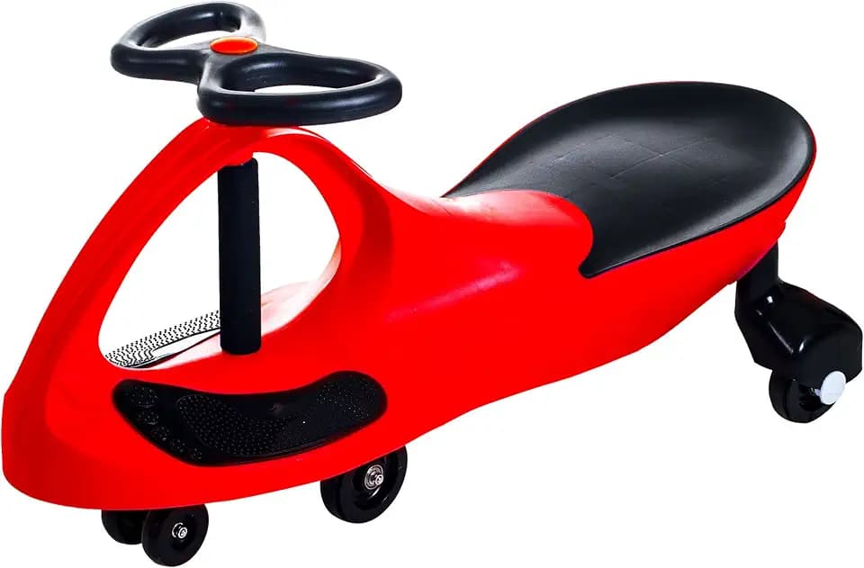 Lil’ Rider Wiggle Car, Ride on Toy for Ages 3 and Up, Red