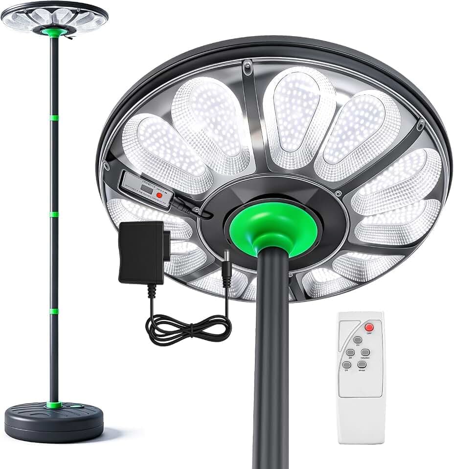 Solar Straßenlaterne für Außen 75W LED Solar Strahler für Garten