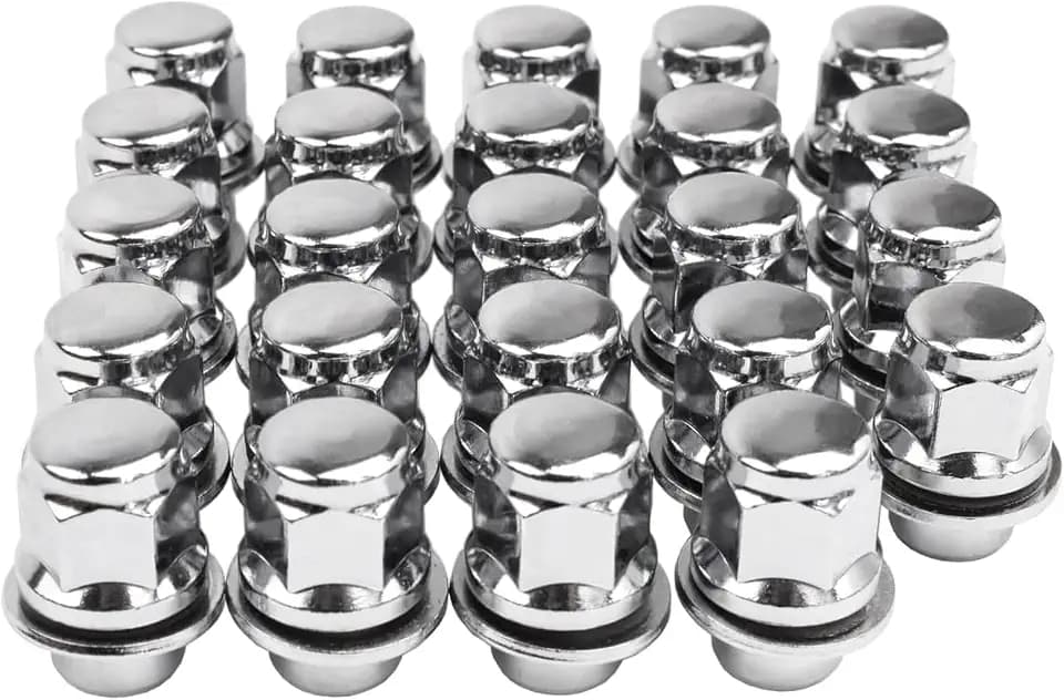 12x1.5 Lug Nuts 20 Pcs Chrome Closed End Mag Style Lug Nuts