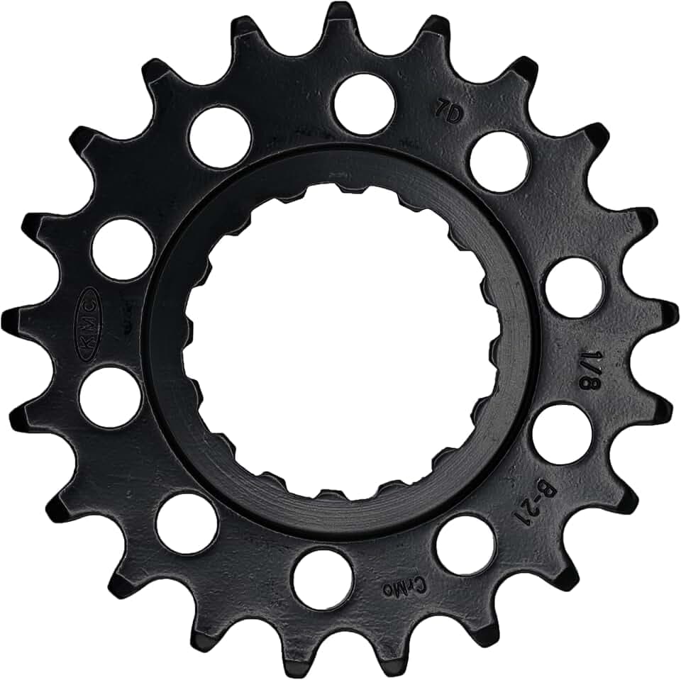 Kettenblatt, KMC Ritzel breit, 1/2 x 1/8", E-Bike, Bosch, Generation 2, 21 Zähne, CrMo, schwarz