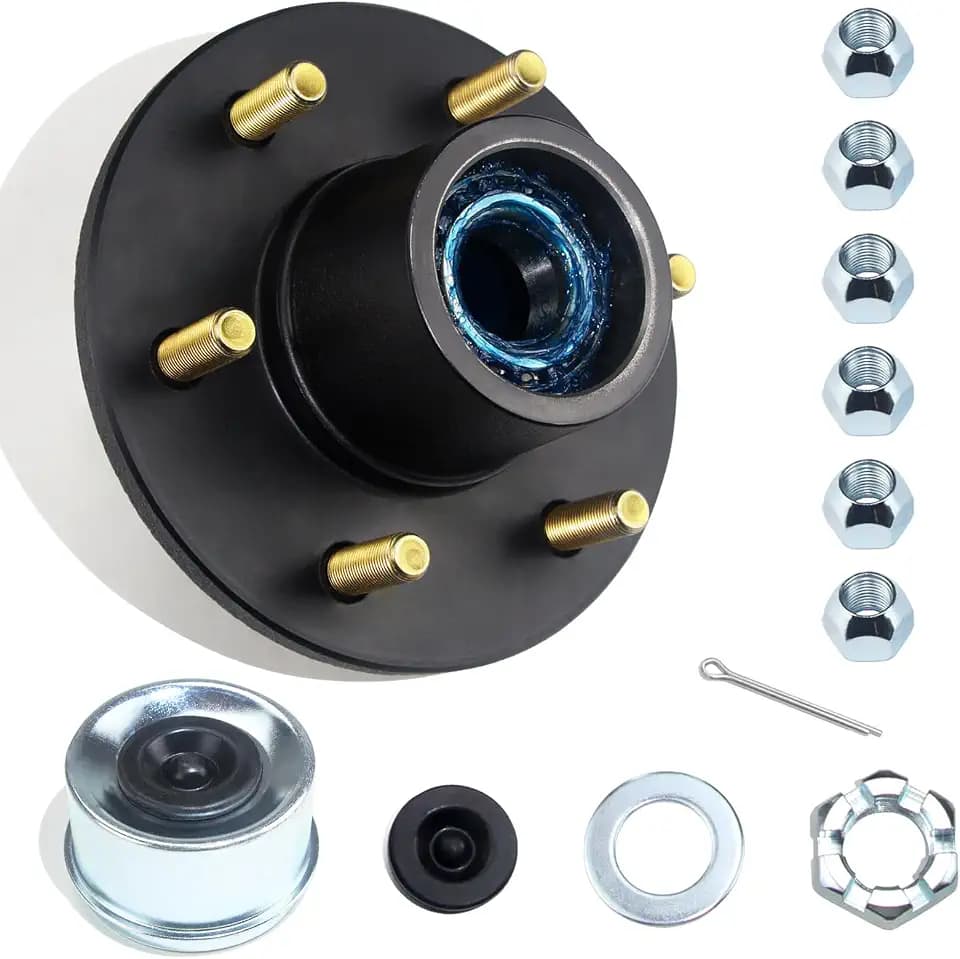 6x5.5 Trailer Hub Kit for 5200-6000lb 1.25'' - 1.75'' Tapered Axle