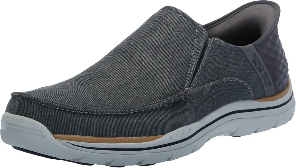 Skechers Men's USA Expected - Cayson Moc Toe Canvas Slip-Ins