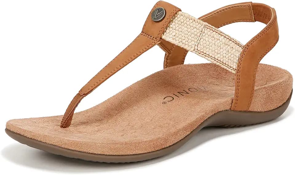 Vionic Damen Brea Flache Tanga-Sandalen