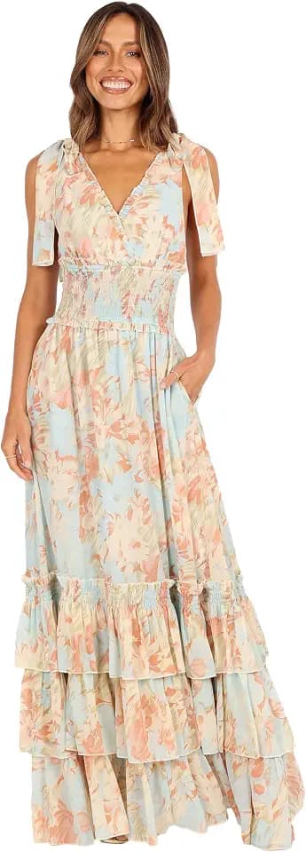 Petal & Pup Women's Christabel Tiered Maxi Dress