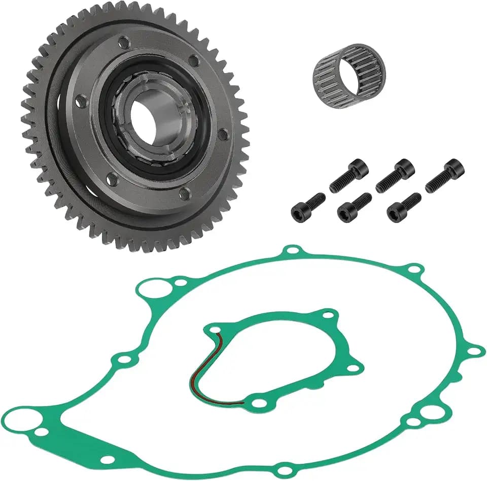 Starter Starting Clutch One Way Gear Bearing Gasket Kit Fit for Yamaha Raptor 660 YFM660R 2002 2003
