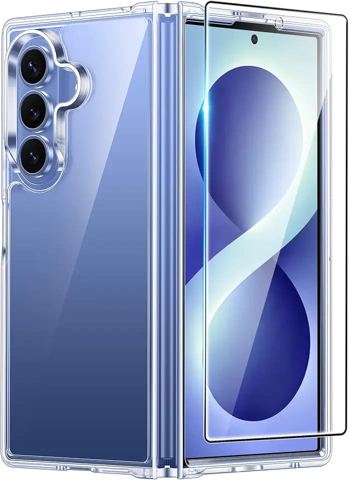 FNTCASE for Samsung Galaxy Z-Fold-8-Ultra Case Samsung Z Fold 7 Clear Case