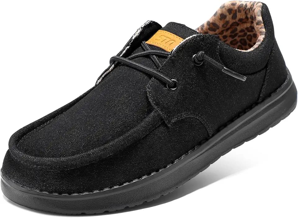 STQ Womens Slip On Loafers Arch Support Boat Casual Shoes