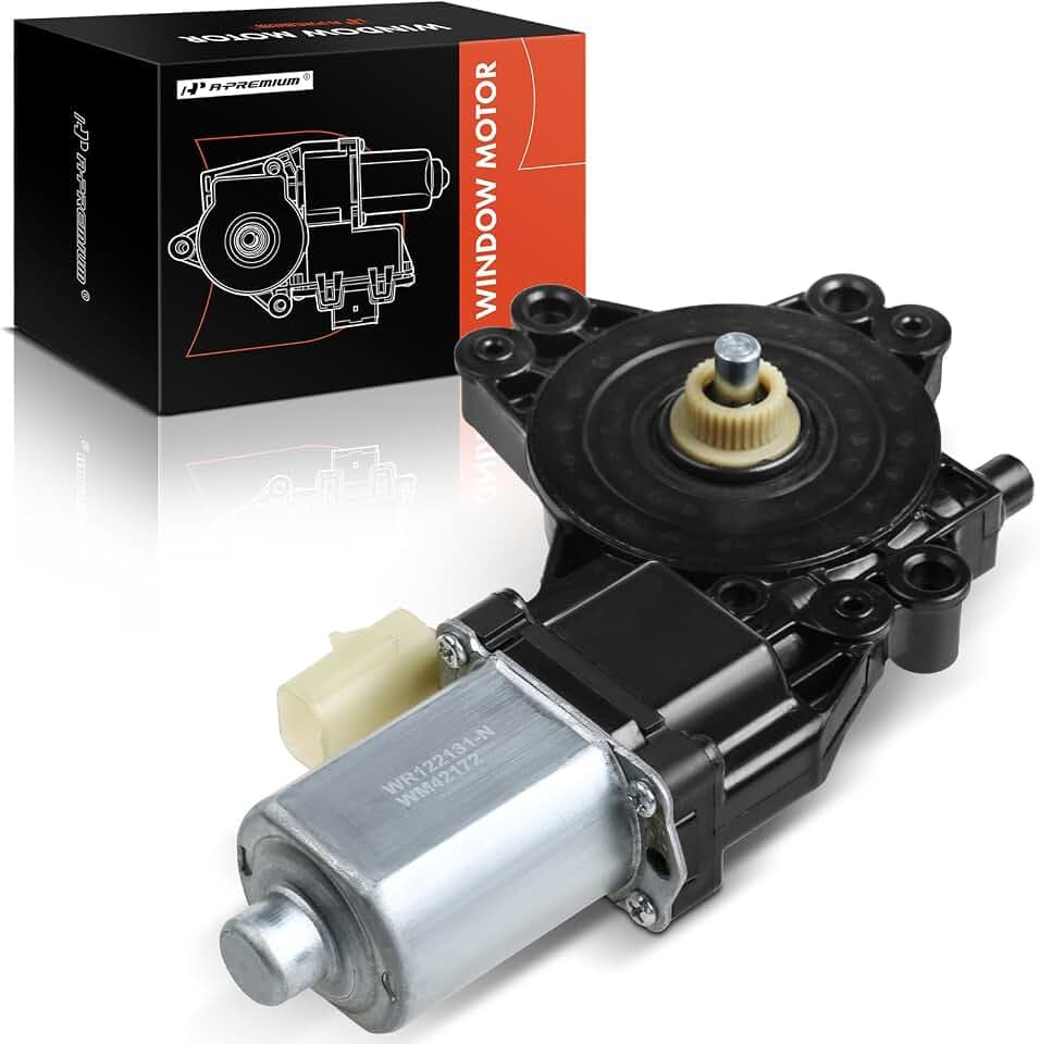 A-Premium Power Window Lift Motor Rear Driver Side, with 2-Pin Plug