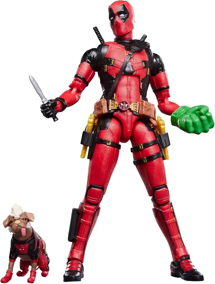 Marvel Legends Series Dogpool und Deadpool, Action-Figurengeschenk zum Sammeln zum Marvel Studios' Film Deadpool & Wolverine, Skala 15 cm