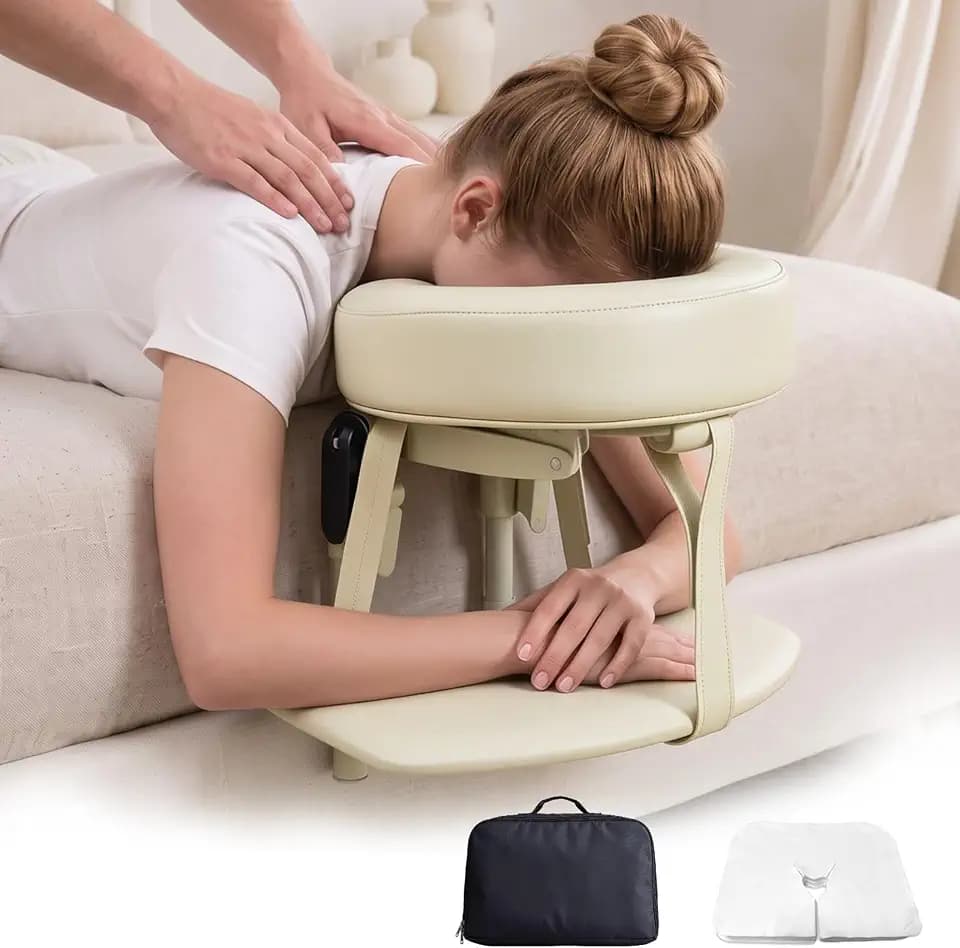 Massage Headrest for Bed, Massage Table Face Down Pillow Kit