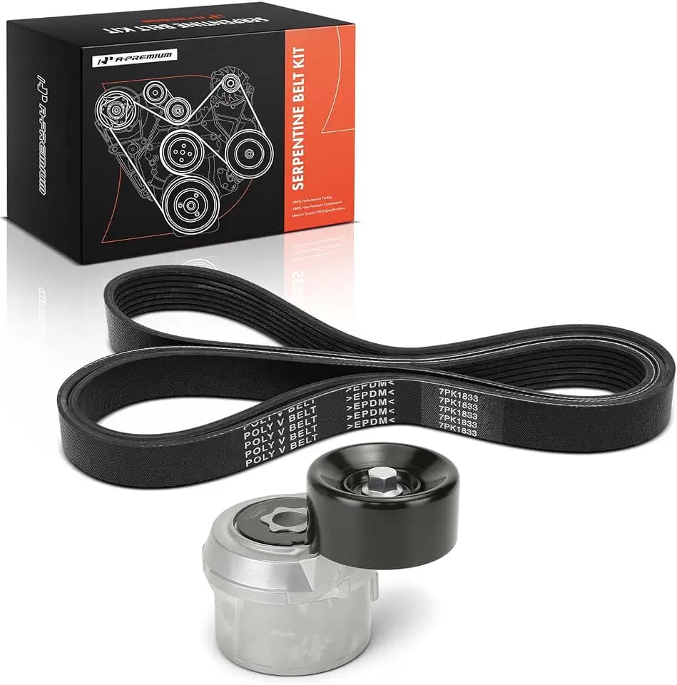 A-Premium Engine Serpentine Drive Belt Kit with Tensioner
