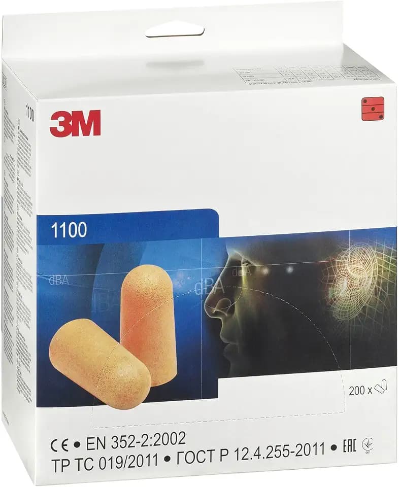 3M 3M-OS-1100 Gehörschutzpfropfen, Orange, Uni Größe