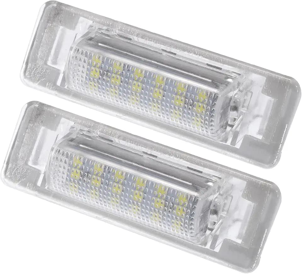 uxcell 1pair Car LED License Plate Light White for Mercedes-Benz W210