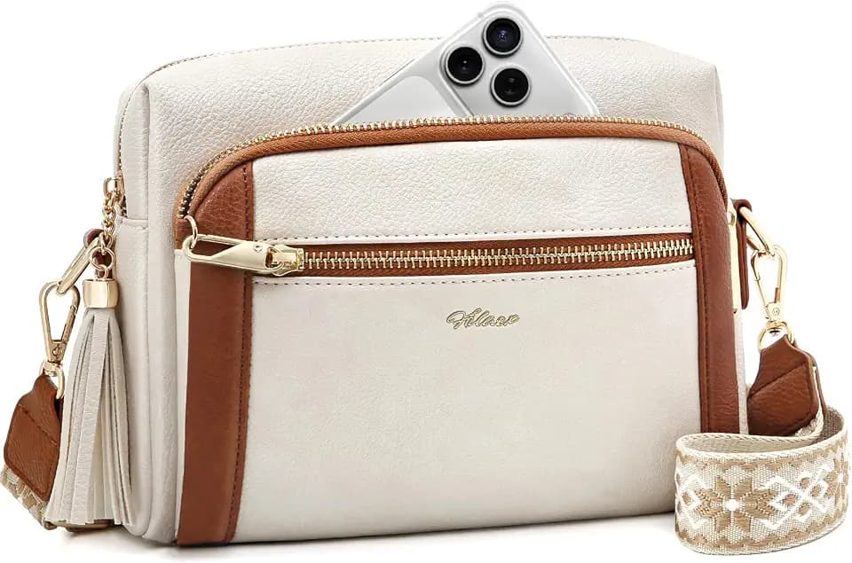 Vegan Leather Crossbody Bags for Women Anti theft Purses and Handbag
