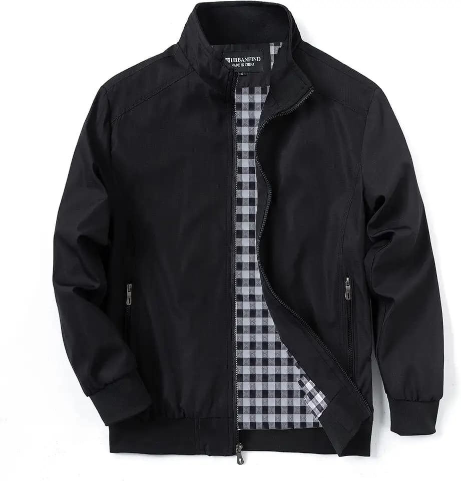 URBANFIND Men's Sports Shell Jacket Lightweight Windbreaker Outdoor Recreation Coat