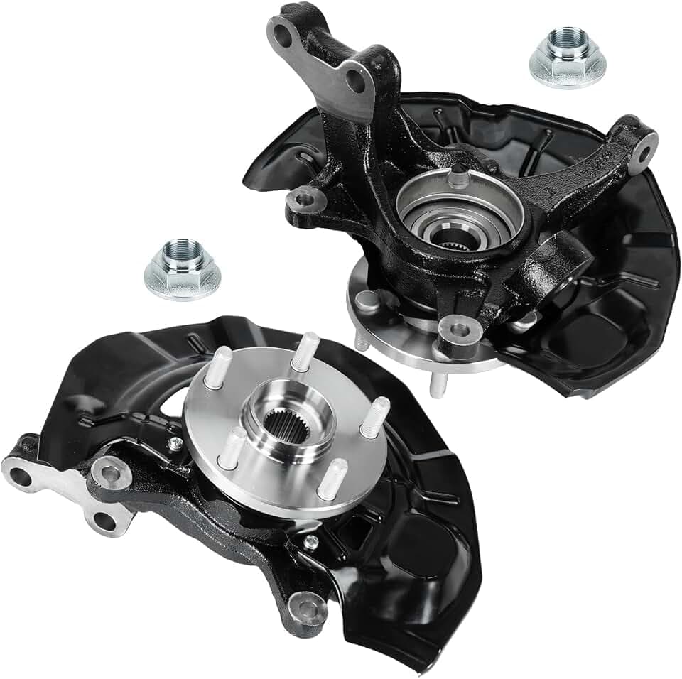 2PCS Front Steering Knuckle & Wheel Bearing Hub Assembly 3.5L V6 for Toyota Camry 2007-2011 (Not for 2.4L), for Lexus ES350 2007-2012, 686-260, 686-261, 6 Cyl Spline Quantity: 30, Driver and Passenger