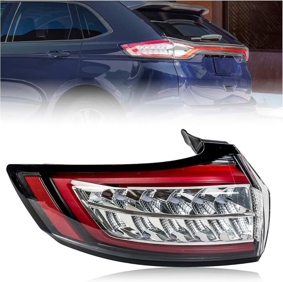 Left LED Tail Light Fit For 2015-2018 Ford Edge Rear Brake Lamp