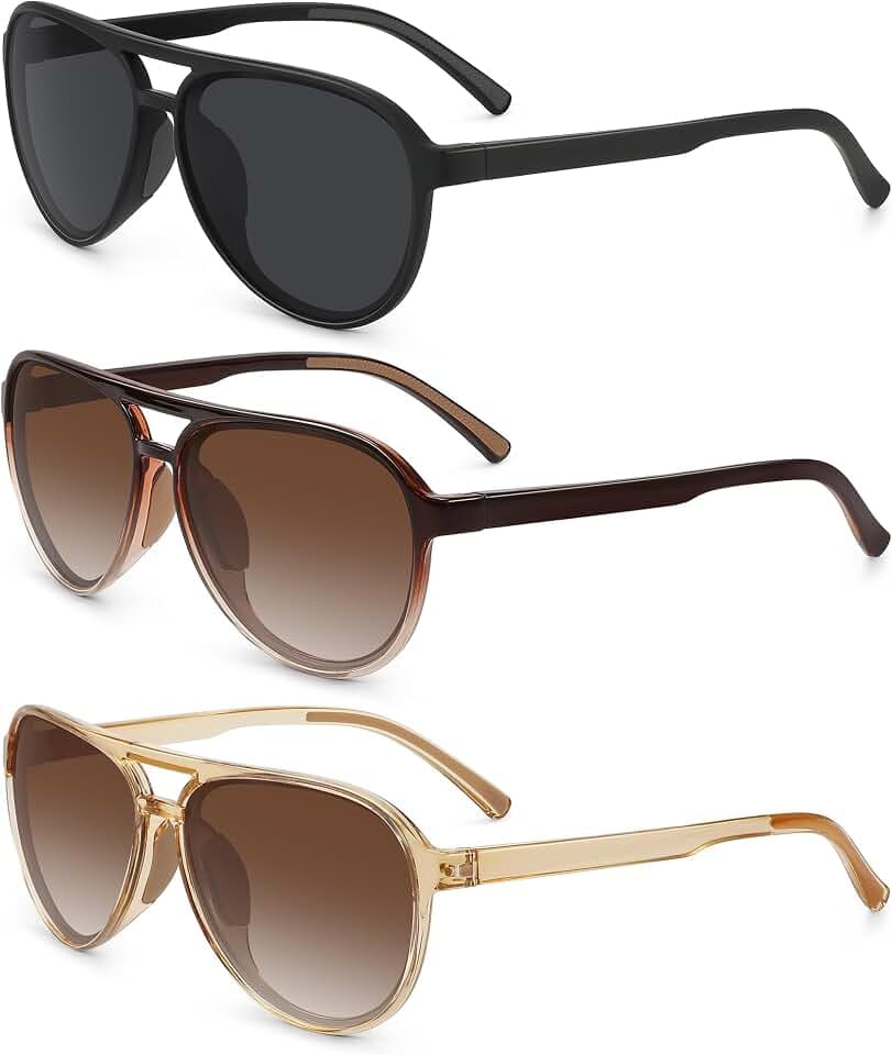 STORYCOAST Polarized Aviator Sunglasses for Men Women Classic Retro Aviators Sports Driving Running Sun Glasses