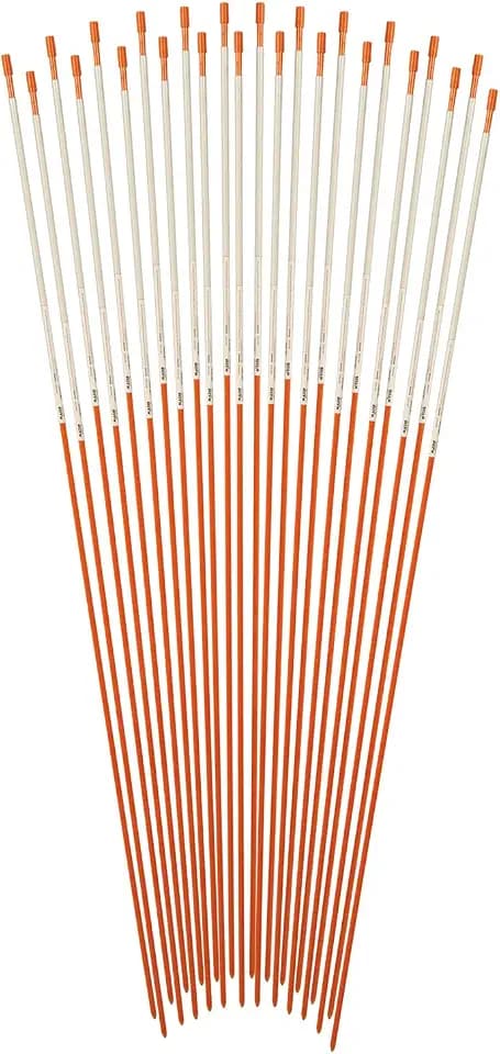 Blazer International 381ODM-24 Orange 48-Inch Fiberglass Pole Reflective Driveway Marker, 24 Pack
