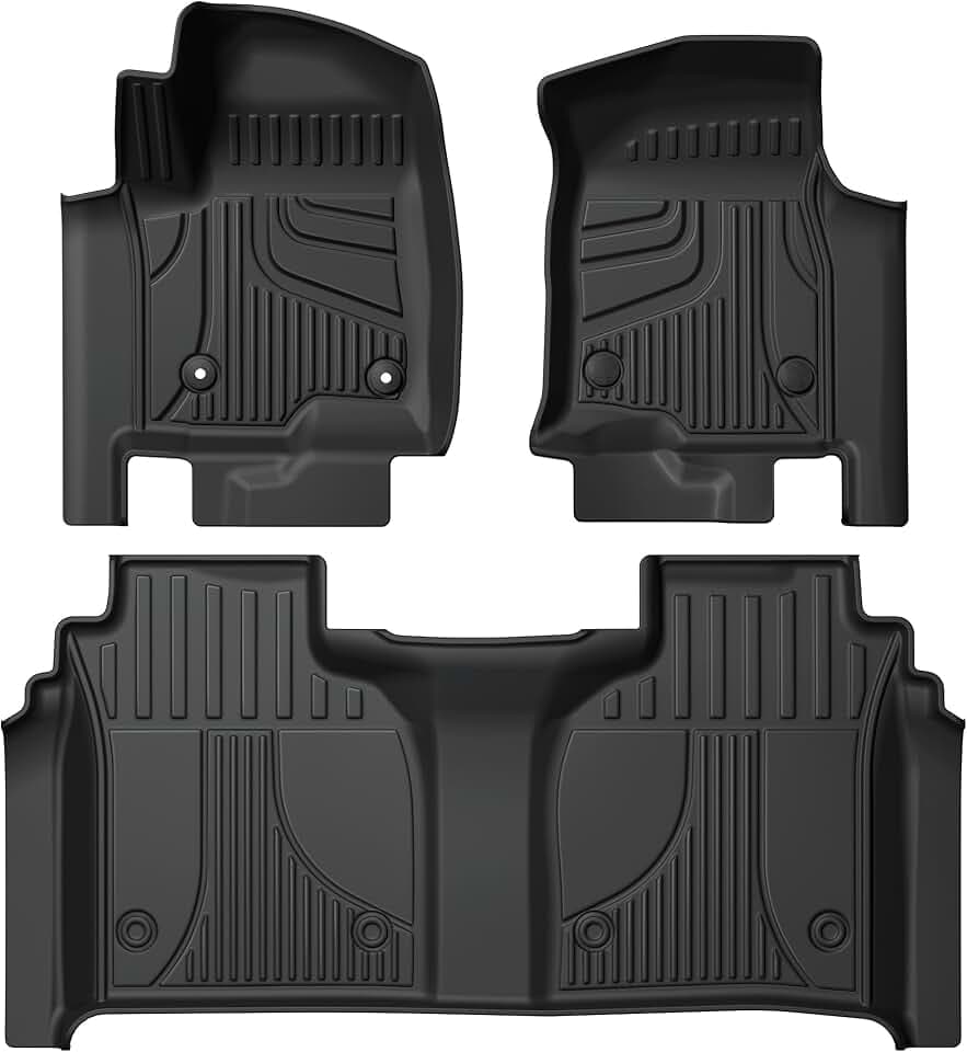 AOMSAZTO Floor Mats for 2019-2026 Chevy Silverado/GMC Sierra Crew Cab