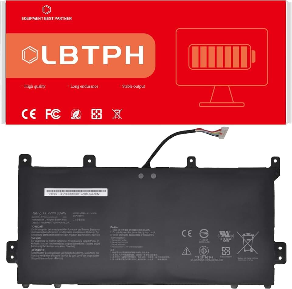 C21N1808 Battery for Asus Chromebook C423 C423NA C523 C523NA C523NA-DH02