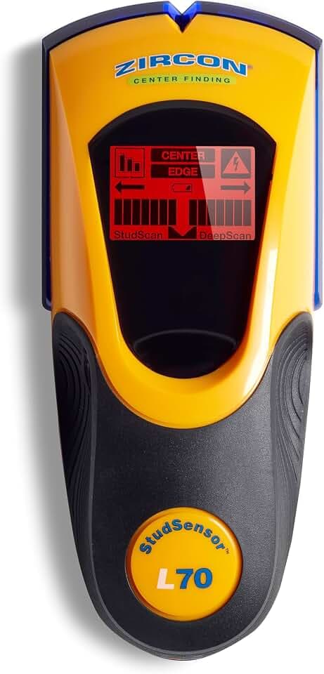 Zircon StudSensor™ L70 OneStep™ Tiefenscan-Balken-Ortungsgerät (lokalisiert schnell und einfach, mit LCD-Display und Batteriestandanzeige, Tiefenscanner) 68661