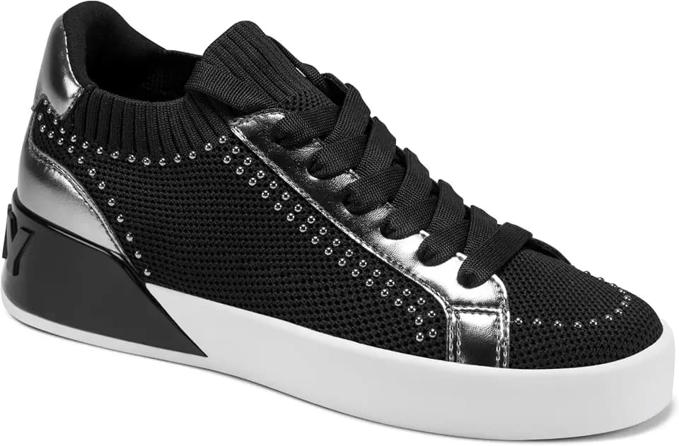 DKNY Women's Mallory Studs Lace Up Sneaker