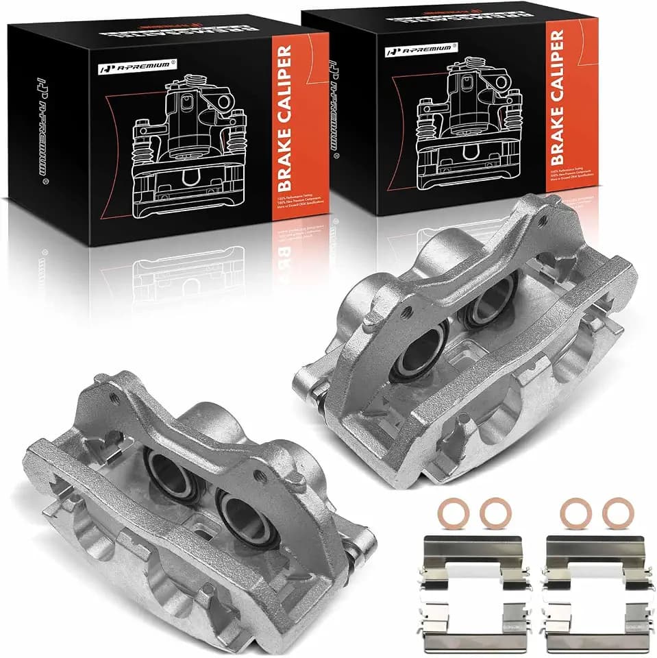 A-Premium Front Left and Right Side Disc Brake Caliper with Bracket