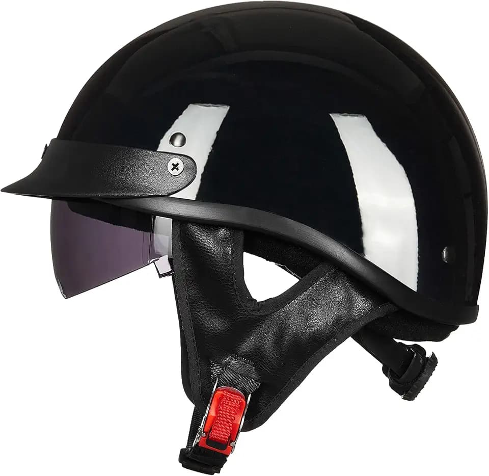 ILM Half Motorcycle Helmet Open Face DOT 205V