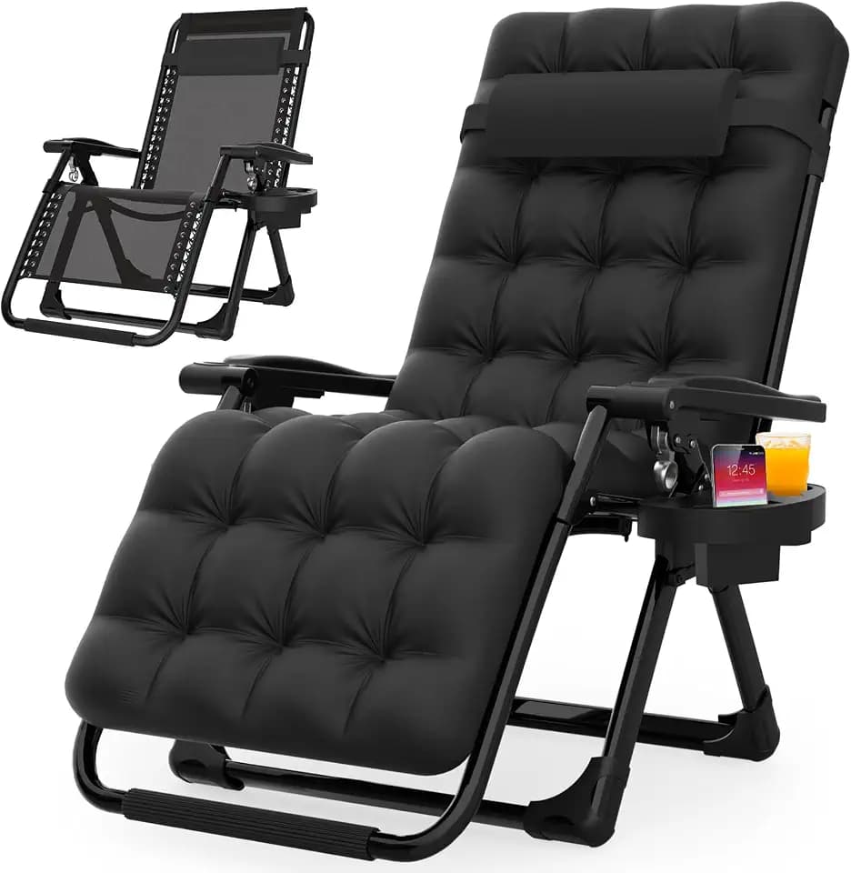 Suteck Zero Gravity Chair, Reclining Camping Lounge Chairs, Patio Recliner