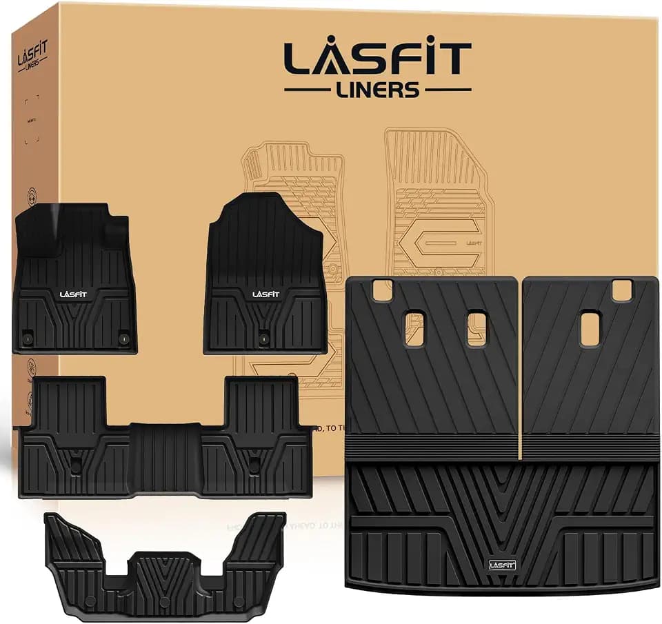 LASFIT All Weather Floor Mats for Honda Pilot 2023-2026【3D Scanning 】