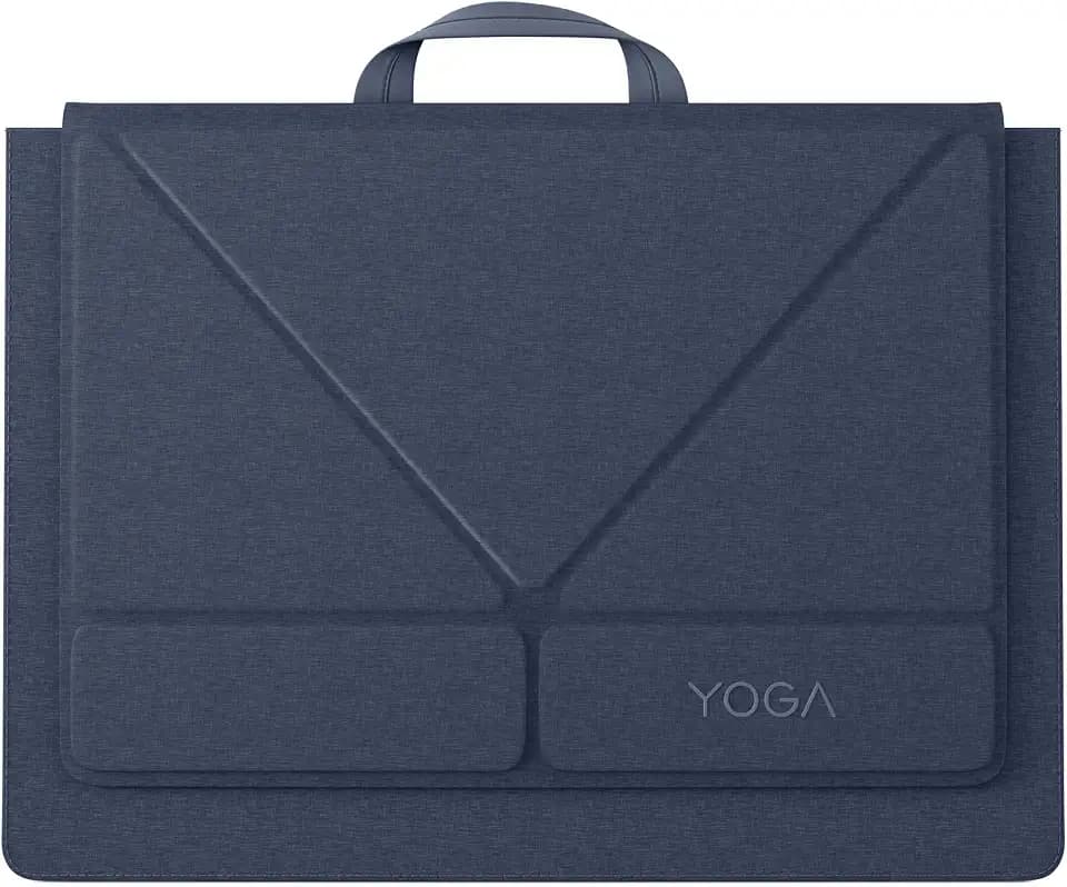Lenovo Yoga Tote Sleeve Case for Laptops with 16-inch Display, Multi-Compartment Organizer with Convertible Stand, Lightweight Protective Polyester & Microfiber Sleeve, Cosmic Blue