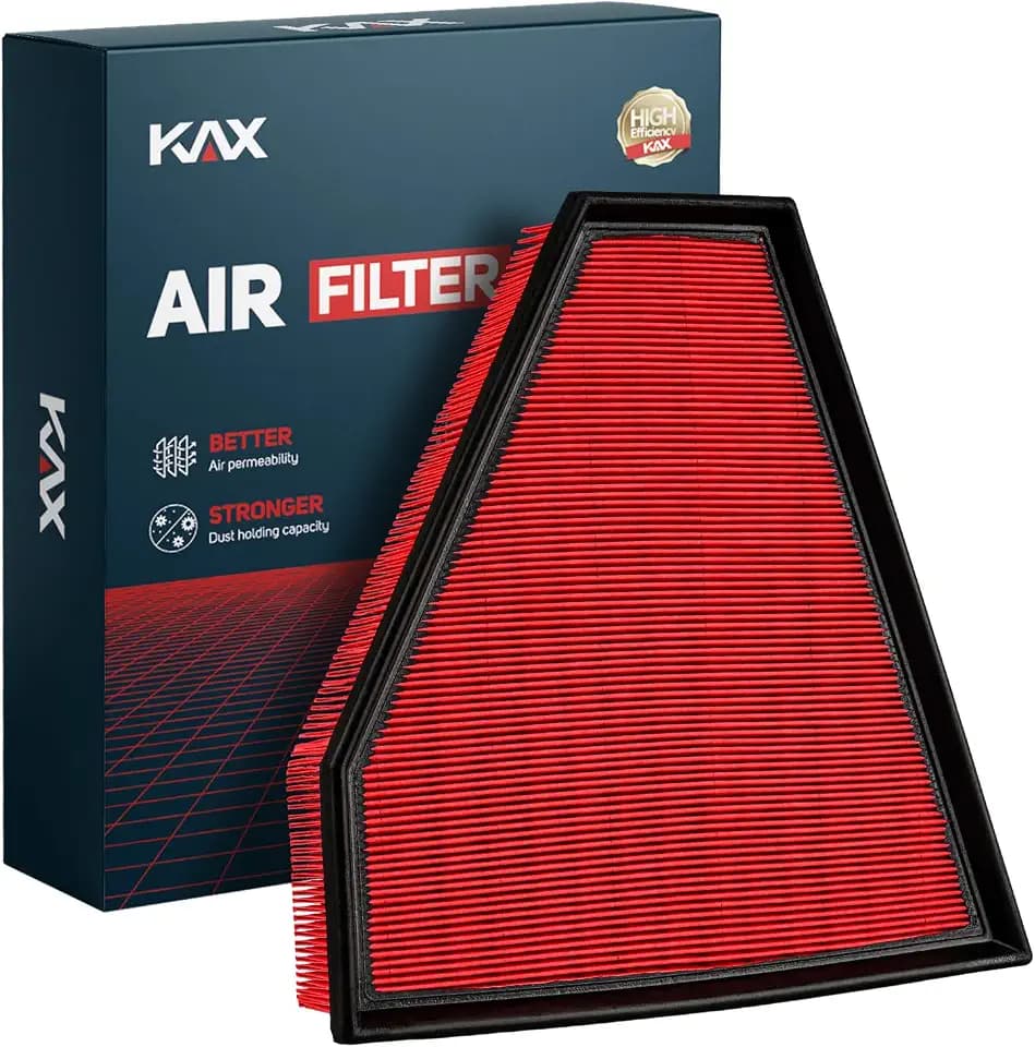 KAX CA10464 Premium Engine Air Filter for BMW 128i, 2X Lifespan