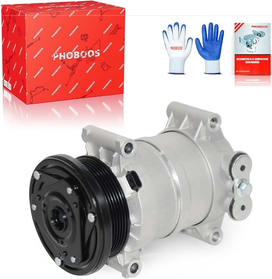 PHOBOOS A/C Compressor with Clutch Compatible with Chevrolet & GMC
