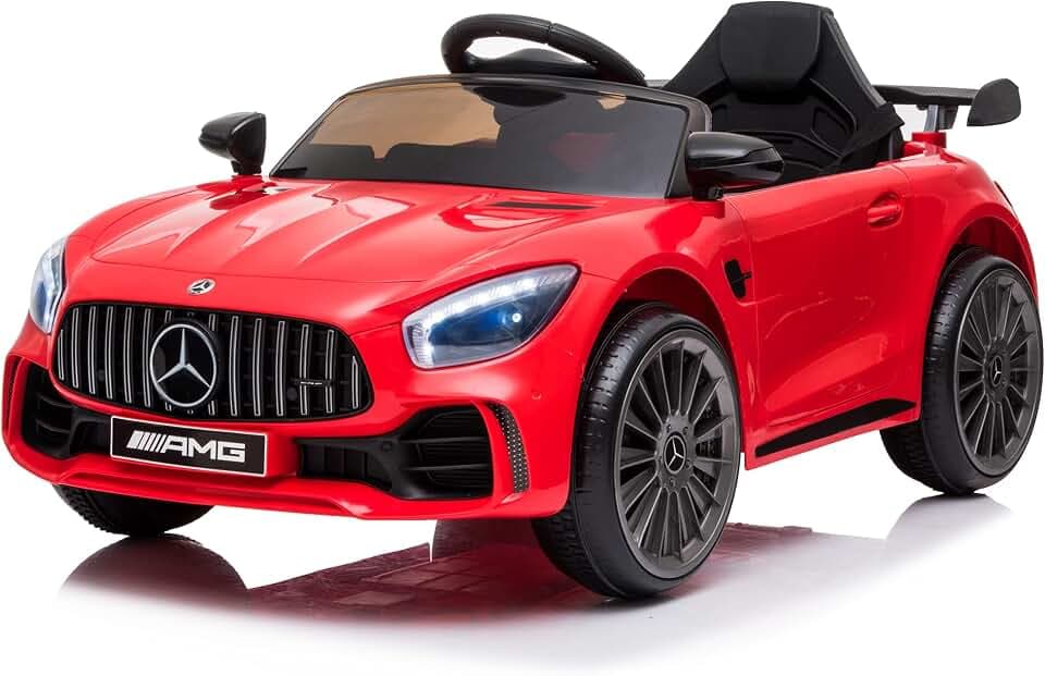 TURBO CHALLENGE Mercedes GTR – 119696 – Auto mit Fernbedienung – Rot – max. 25 kg – Kunststoff – wiederaufladbare Batterien und Batterien Nicht im Lieferumfang enthalten – von 3 Jahren bis 6 Jahren