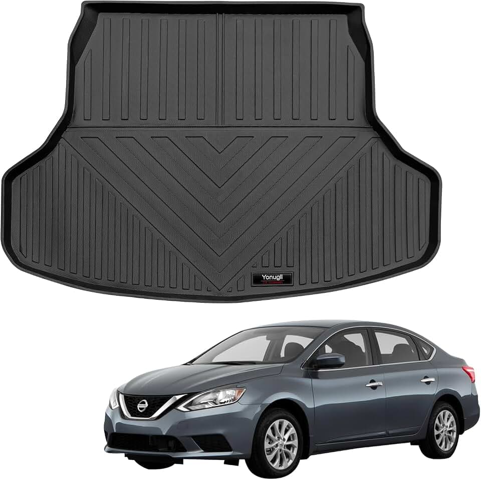 Custom for 2014-2019 Nissan Sentra Cargo Mats Trunk Liner All Weather TPE Protection Mat Accessories (for 2014-2019 Nissan Sentra)