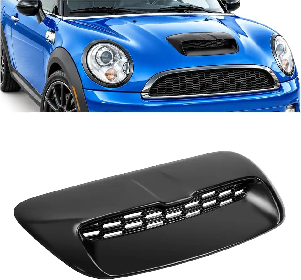ECOTRIC Hood Scoop Air Intake Vent Compatible with 2007-2014 Mini Cooper