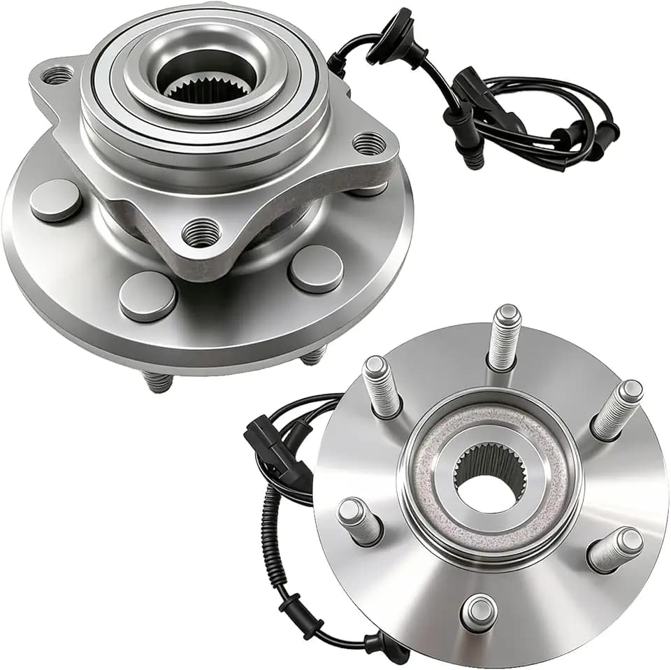 Pair 541001 Rear Wheel Bearing and Hub Assembly Fit for 2003-2006 Ford Expedition, Lincoln Navigator, 6 Lug Bolts w ABS