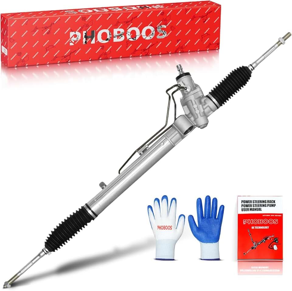 PHOBOOS Hydraulic Power Steering Rack and Pinion Fit for Toyota Tacoma