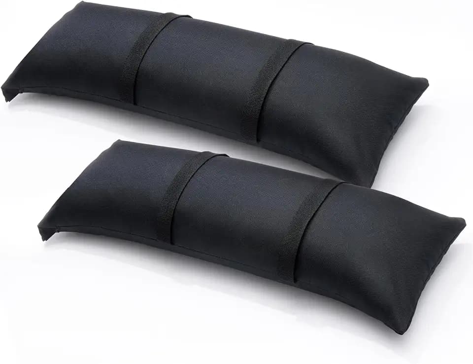 Sand Bags for Weight, 2 x 44 LBS Fillable Black SandBags