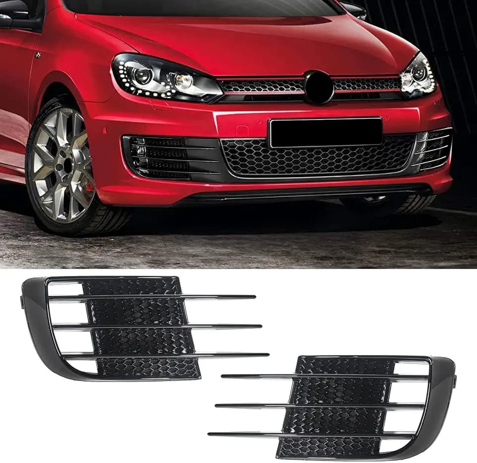Front Bumper Fog Light Cover for Volkswagen VW MK6 GTI/R 2010-2014