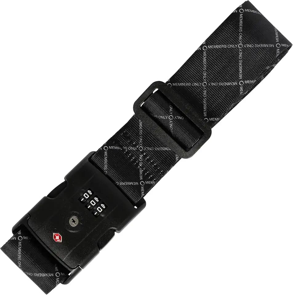 Members Only Luggage Strap, Lock Luggage Straps for Suitcases and Travel Bags