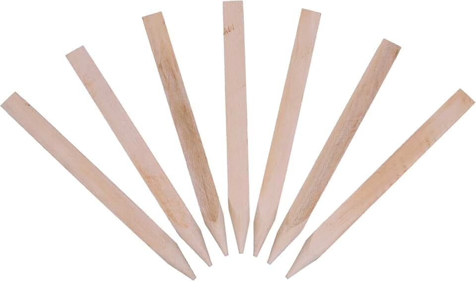 Holzpfähle, Holzpflöcke, Holzpfosten, angespitzt, quadratisch, aus Hartholz, 20 Stück, 30 cm – zum Markieren, Abgrenzen oder Kennzeichnen (20, 30 cm)