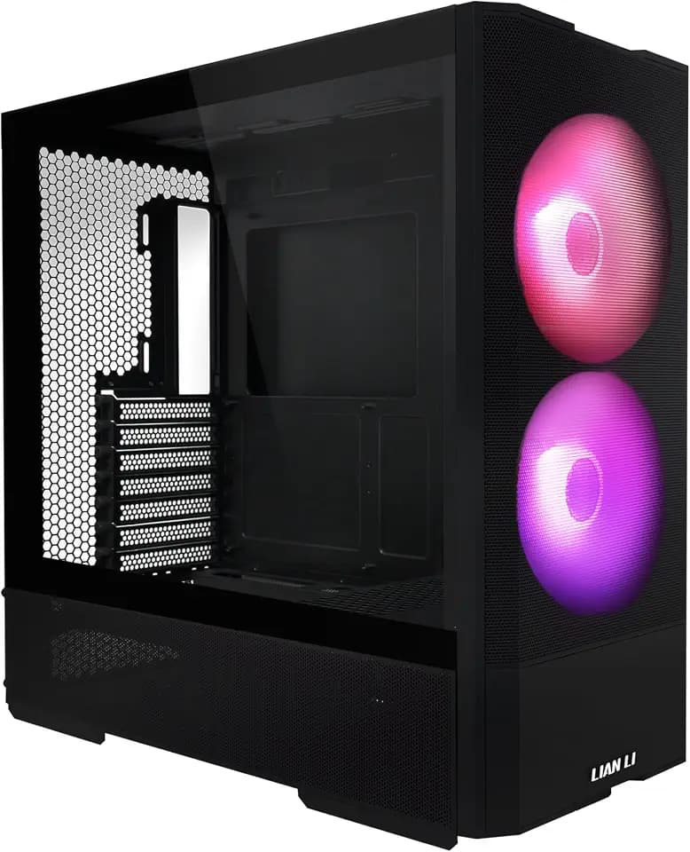 LIAN LI LANCOOL 207 Black Compact ATX Case, 4 Pre-Installed Fans