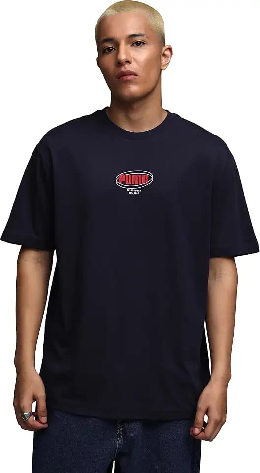 PUMA Herren ESS Logo Lab Relaxed Story 1 Tee Tees (1er Pack)