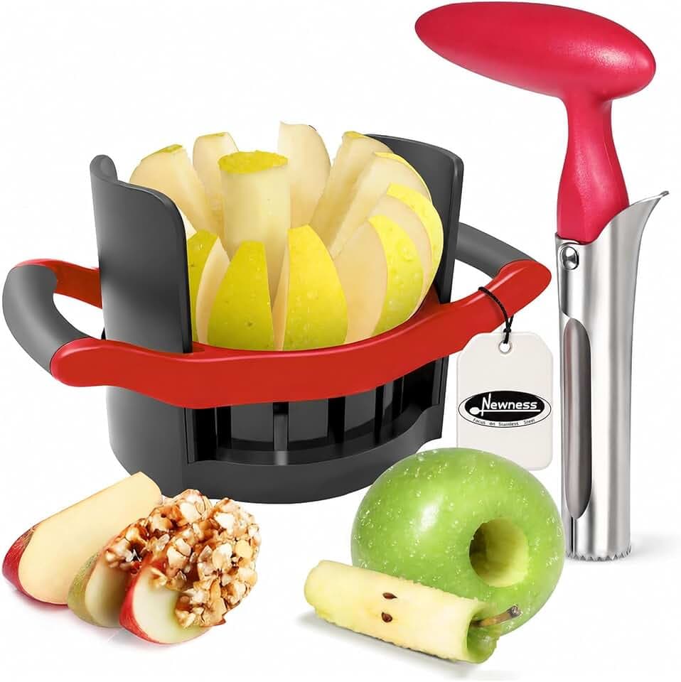 Newness 5.12-In Extra Large Apple Slicer Corer, 12-Blade Cutter
